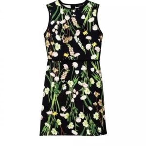 Victoria Beckham Black English Floral Dress 3X 2X